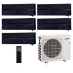 Мульти сплит-система на 5 комнат Mitsubishi Electric MSZ-LN25VG2B x5 / MXZ-5F102VF
