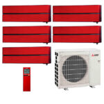 Мульти сплит-система на 5 комнат Mitsubishi Electric MSZ-LN25VG2R x5 / MXZ-5F102VF