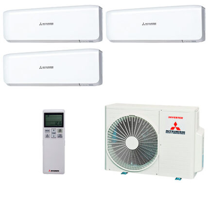 Мультисплит система Mitsubishi Heavy SRK20ZS-W x 3 / SCM50ZS-S1