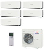 Мультисплит система Mitsubishi Heavy SRK25ZS-WB x 5 / SCM100ZМ-S
