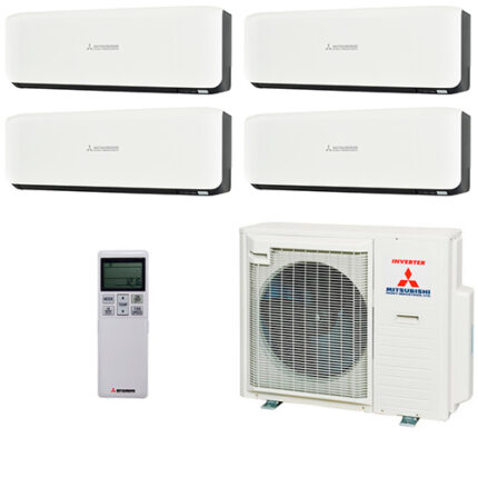 Мультисплит система Mitsubishi Heavy SRK25ZS-WB x 4 / SCM80ZМ-S1