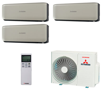 Мультисплит система Mitsubishi Heavy SRK25ZS-WT x 3 / SCM60ZМ-S1