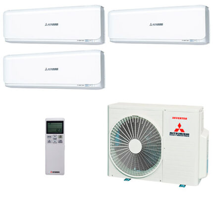 Мультисплит система Mitsubishi Heavy SRK25ZSX-W x 3 / SCM60ZМ-S1