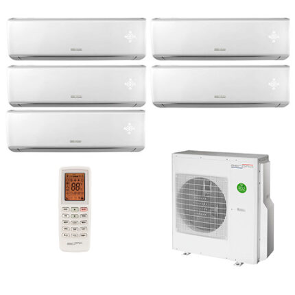 Мульти сплит-система на 5 комнат Aeronik ASI-09 ILK3 x 5 / ASO-42 HMZK