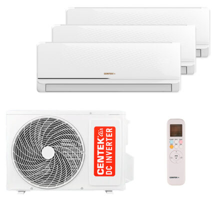 Мульти сплит-система на 3 комнаты Centek CT-66AMWM-H07/4R3B(FX) x 3 / CT-66AM3-H21/4DR3C