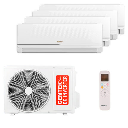 Мульти сплит-система на 4 комнаты Centek CT-66AMWM-H07/4R3B(FX) x 4 / CT-66AM4-H36/4DR3C