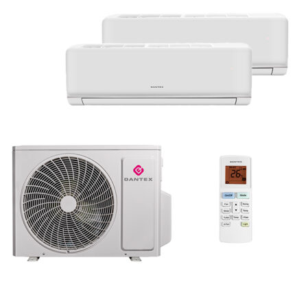 Мульти сплит-система на 2 комнаты Dantex RK-MW09HG x 2 / RK-2M18HGE-W