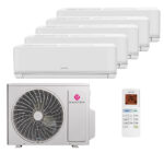 Мульти сплит-система на 5 комнат Dantex RK-MW07HG x 5 / RK-5M42HGE-W