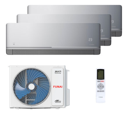 Мульти сплит-система на 3 комнаты Funai RAM-I-KM25HP.W01/S x 3 / RAM-I-3OK60HP.01/U