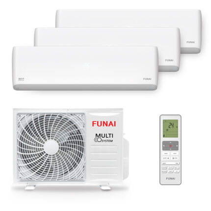 Мульти сплит-система на 3 комнаты Funai RAMI-SM25HP.D04/S x 2 + RAMI-SM35HP.D04/S / RAMI-3OR70HP.D06/U