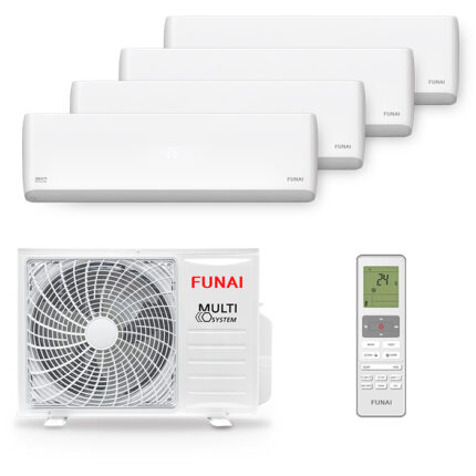 Мульти сплит-система на 4 комнаты Funai RAMI-SM25HP.D04/S x 4 / RAMI-4OR80HP.D05/U LP
