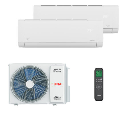 Мульти сплит-система на 2 комнаты Funai RAM-I-SG25HP.W03/S + RAM-I-SG30HP.W03/S / RAM-I-2OK40HP.01/U