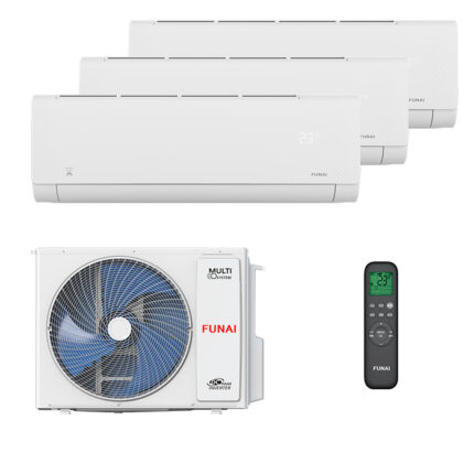 Мульти сплит-система на 3 комнаты Funai RAM-I-SG25HP.W03/S x 3 / RAM-I-3OK60HP.01/U