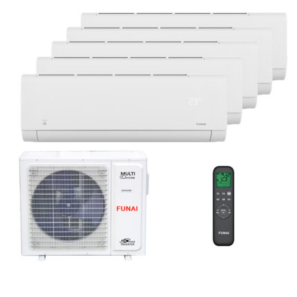 Мульти сплит-система на 5 комнат Funai RAM-I-SG25HP.W03/S x 2 + RAM-I-SG30HP.W03/S x 3 / RAM-I-5OK120HP.01/U