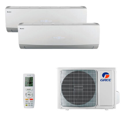 Мульти сплит-система на 2 комнаты Gree GWH09QCXB-K6DNC2F/I x 2 / GWHD(14)NK6OO (LC)(LH)
