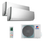 Мульти сплит-система на 2 комнаты Gree GWH09AGCXB-K6DNA4F/I (silver) x 2 / GWHD(14)NK6OO (LCLH)