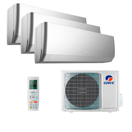 Мульти сплит-система на 3 комнаты Gree GWH09AGCXB-K6DNA4F/I (silver) x 2 + GWH12AGC-K6DNA4F/I (silver) / GWHD(24)NK6OO (LCLH)
