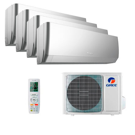 Мульти сплит-система на 4 комнаты Gree GWH09AGCXB-K6DNA4F/I (silver) x 4 / GWHD(28)NK6OO (LCLH)