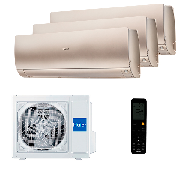 haier-flexis-gold-3-rooms-upgrade25 Мульти сплит-система на 3 комнаты Haier AS25S2SF3FA-G x 3 / 3U55S2SR5FA Flexis Super Match — изображение 1
