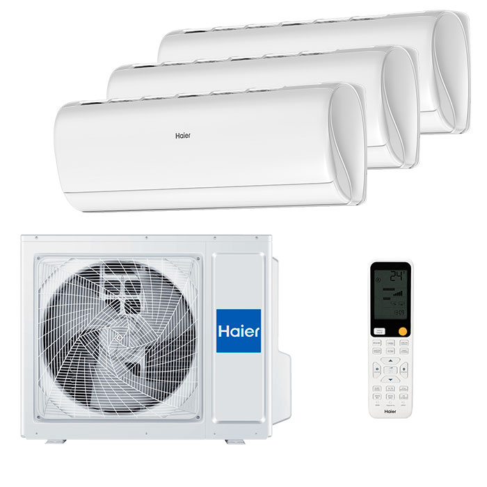 haier-jade-white-multi-3-room Мульти сплит-система на 3 комнаты Haier AS25S2SJ3FA-W x 3 / 3U55S2SR5FA — изображение 1