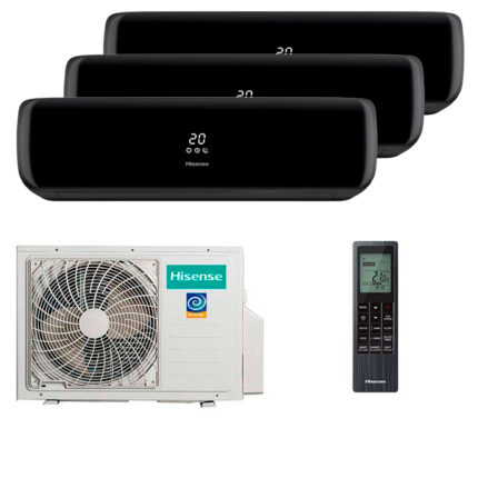 Мульти сплит-система на 3 комнаты Hisense AMS-09UW4RVETG00(B) x 3 / AMW3-24U4RJC