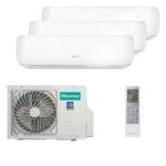 Мульти сплит-система на 3 комнаты Hisense AMS-09UW4RVETG00 x 3 / AMW3-24U4RJC