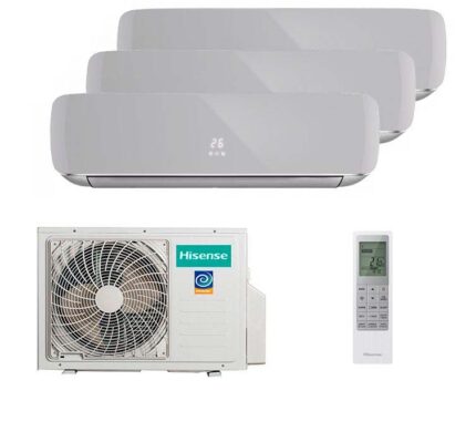 Мульти сплит-система на 3 комнаты Hisense AMS-09UW4RVETG00(S) x 3 / AMW3-24U4RJC
