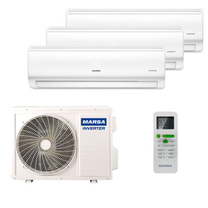 Мульти сплит-система на 3 комнаты Marsa MRK-T09PA x 3 / MRK-3M27HTPE-W