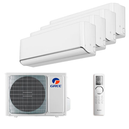 Мульти сплит-система на 4 комнаты Gree GWH09AVCXB-K6DNA1B/I (white) x 4 / GWHD(28)NK6OO (LCLH)