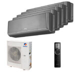 Мульти сплит-система на 5 комнат Gree GWH09AVCXB-K6DNA1B/I (black) x 5 / GWHD(42)NK6LO(LCLH)