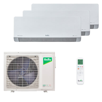 Мульти сплит-система на 3 комнаты Ballu BSFI-FM/in-09HN8/EU x 3 / BA3OI-FM/out-27HN8/EU