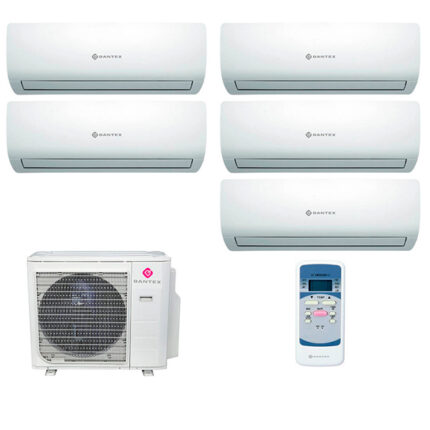 Мульти сплит-система на 5 комнат Dantex RK-M07C2N x 5 / RK-5M42HM2E-W