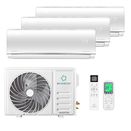 Мульти сплит-система на 3 комнаты Ecostar KVS-IMR09ST/IN x 3 / KVS-3FM24ST/OUT