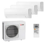 Мульти сплит-система на 3 комнаты Mitsubishi Electric MSZ-HR25VF x 3 / MXZ-3HA50VF