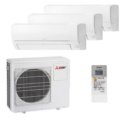 Мульти сплит-система на 3 комнаты Mitsubishi Electric MSZ-HR25VF x 2 + MSZ-HR35VF / MXZ-3HA50VF