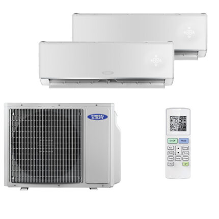 Мульти сплит-система на 2 комнаты General Climate GC-ME09HR32 + GC-ME12HR32 / GU-M2E18H32