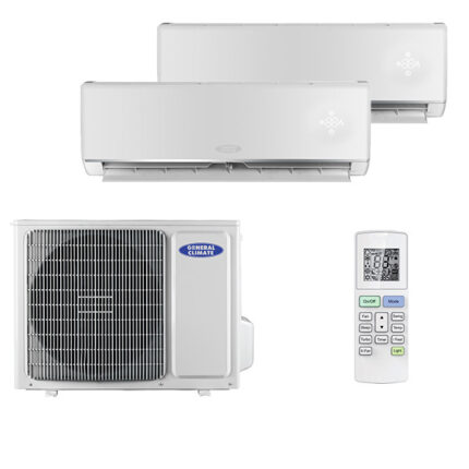Мульти сплит-система на 2 комнаты General Climate GC-ME07HR32 x 2 / GU-M2E14H32
