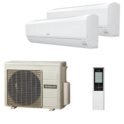 Мульти сплит-система на 2 комнаты Hitachi RAK-15QPE x 2 / RAM-33NP2E