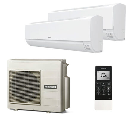 Мульти сплит-система на 2 комнаты Hitachi RAK-25REF + RAK-35REF / RAM-53NE2F