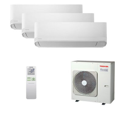 Мульти сплит-система на 3 комнаты Toshiba RAS-B07CKVG-EE + RAS-B10CKVG-EE x 2 / RAS-3M26G3AVG-E