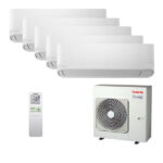 Мульти сплит-система на 5 комнат Toshiba RAS-B07CKVG-EE x 5 / RAS-5M34G3AVG-E