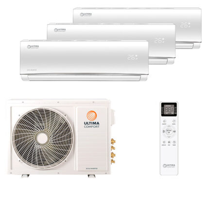Мульти сплит-система на 3 комнаты Ultima Comfort UC-EMM09PN x 3 / UC-3FMA24-OUT